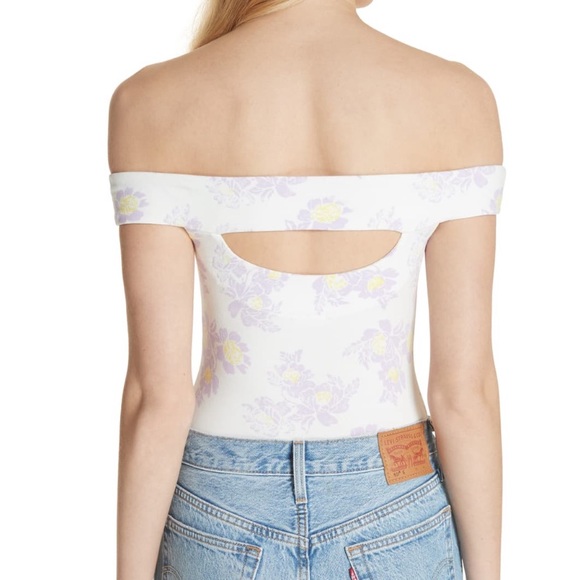 Free People Off The Shoulder Bodysuit - Picture 3 of 7